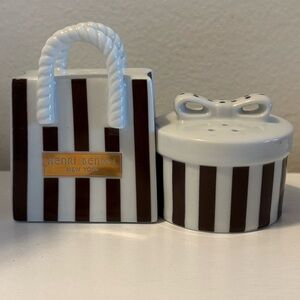 Henri Bendel Salt & Pepper Shakers - Shopping Bag & Hatbox